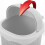 Compact Mini Trash Can with Lid, Creative Cute Cartoon Style Plastic Waste Bin for Desktop Use 3