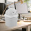 Compact Mini Trash Can with Lid, Creative Cute Cartoon Style Plastic Waste Bin for Desktop Use 5
