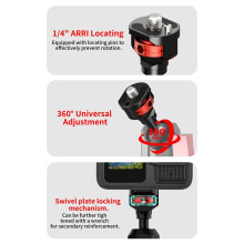 1/4" Swivel Plate 360 Universal 17mm Peapod NATo Slide Clamp 1/4 Screw for RS3 RS4 RS5 Gimbal SLR Camera