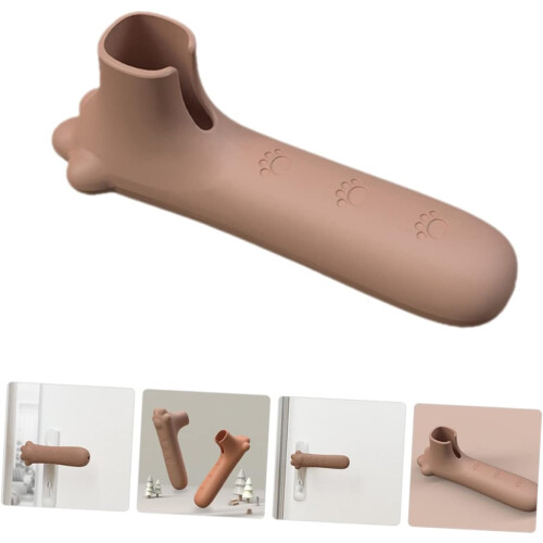 Capa protetora da alça da porta Capa de silicone do projeto da pata do gato 2