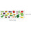 Letter Wall Sticker PVC Cartoon Fruit and Vegetable Pattern Self-Adhesive Educational Decal 2
