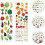 Letter Wall Sticker PVC Cartoon Fruit and Vegetable Pattern Self-Adhesive Educational Decal 7