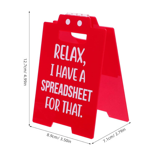 Funny Acrylic Office Sign for Workspace Decoration 1