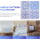 4pcs Short Plush Square Throw Pillow Protector Sofa Cushion Covers Blue Decorative 3