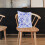 4pcs Short Plush Square Throw Pillow Protector Sofa Cushion Covers Blue Decorative 4
