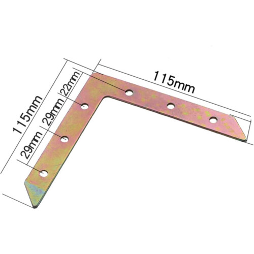 5pcs Shaped Right Angle Fixing Corner Furniture Accessories for Desk Chairs Code Corner Angle Plate Bracket 2