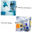 8pcs Needle Tip Applicator Bottles 15ml Squeeze Bottles with Black Caps Precision Glue 7