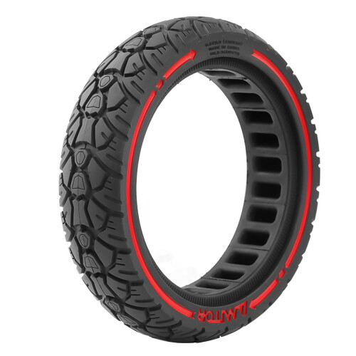 8,5x2,0 (230x50) off-road solid dæk med rød streg