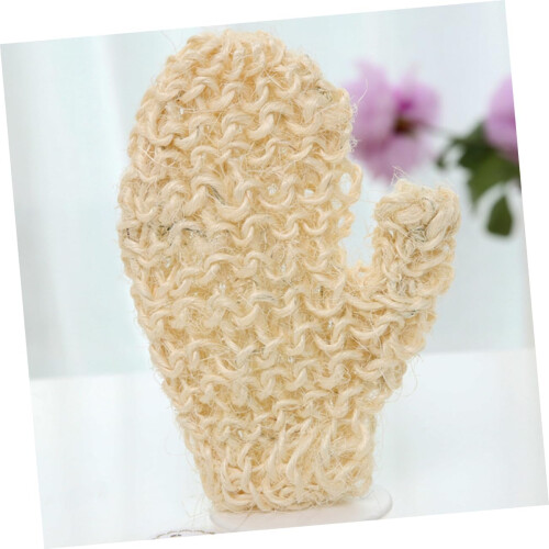 Ensemble de 2 gants exfoliants en sisal naturel pour le corps 1