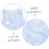 670pcs DIY Glass Crystal Round Set with 24-Compartment Organizer, Mixed Solid Dual-Tone Spacer 5