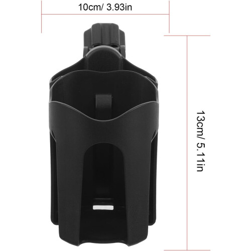 Cup Holder for Walker Mobility Aid Stroller Cup Holder Bicycle Handlebar Black Fits Drinks 1