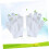 Badehandschuh mit Peelingfunktion, Fünf-Finger-Körperbürstenhandschuh (weiß) 8