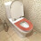 Winterwarmer WC-Sitzbezug mit Reißverschluss, Flanellmaterial 7