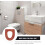 Winterwarmer WC-Sitzbezug mit Reißverschluss, Flanellmaterial 8