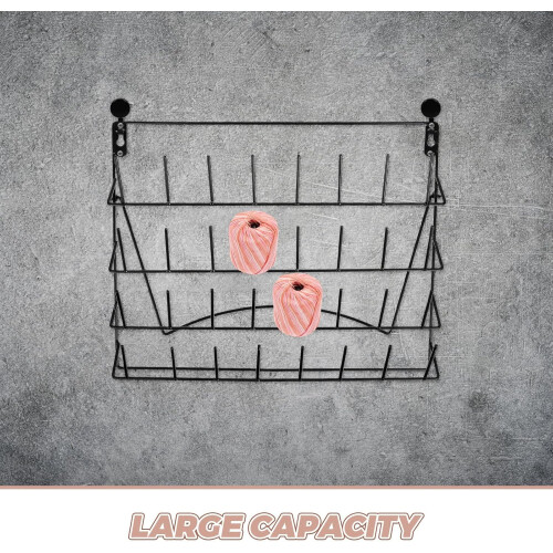 Lab Wall-Mount Drying Rack with Detachable Pegs, Vertical Glassware and Beaker Draining Storage Shelf 2