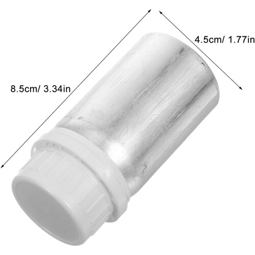 10 Stück polierte Aluminium-Probenfläschchen mit Schraubverschluss 1
