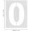 10pcs Large Number Stencils Reusable Plastic Drawing Templates 2