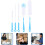 6pcs Bathroom Cleaning Sponges Convenient Handle for Comfortable Grip Handheld Multi-Function Brush 4