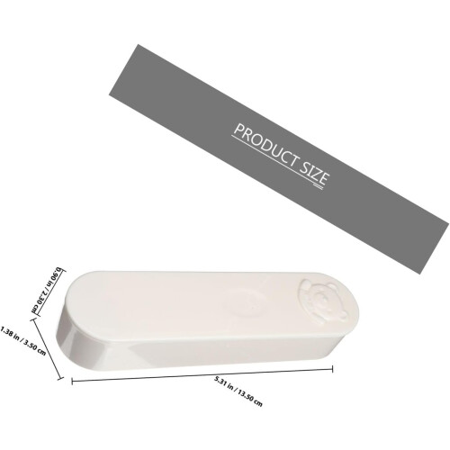 2pcs Cartoon Boxes Pp Lightweight Swab Holders with Stylish Smooth Appearance 1