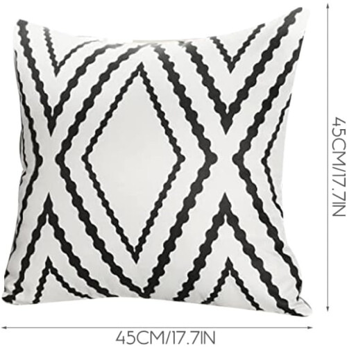 45 * 45cm Sofa Bed Cushion Cover Pillow Case Polyester Modern Chic Design Decorative 1