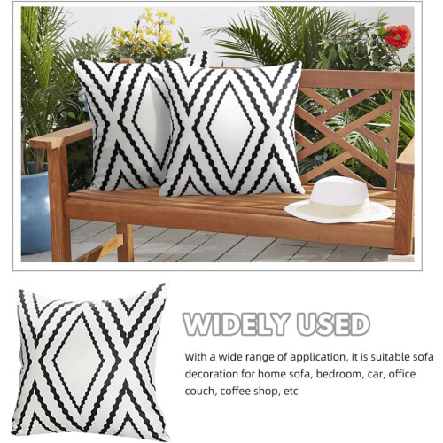 45 * 45cm Sofa Bed Cushion Cover Pillow Case Polyester Modern Chic Design Decorative 2