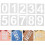 10Pcs Large Plastic Number Stencils 5 Inch Reusable Address Templates 8
