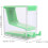 Cotton Roll Box Press Mechanism Plastic Cotton Organizer for Bathroom Vanity Tabletop Use 2