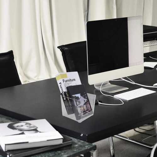 Contenitore per libri dal design semplice, robusto materiale PP, pratico contenitore da scrivania adatto 2
