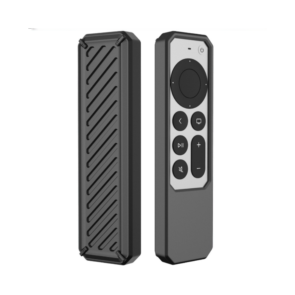Silicone Protective Case For Apple Tv 4K 2021/2022 Remote Black 7314280593057