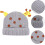 Baby Woolen Knitted Beanie Hat Giraffe Pattern Warm Winter Cap 3