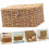 Plastic Box Woven Box Desktop Storage Organizer 11.00X7.86X5.50In Large Capacity Practical 5