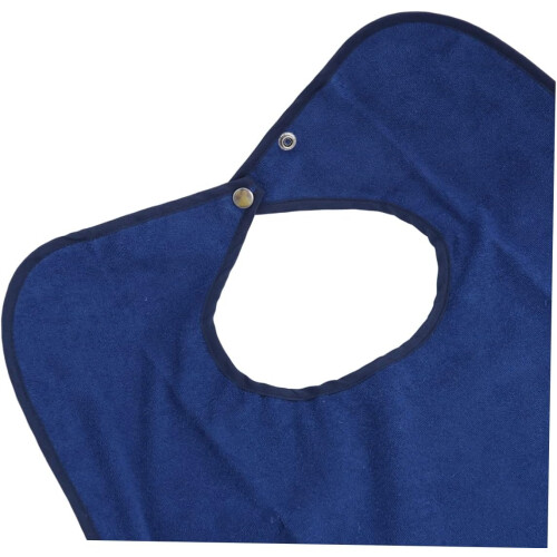 Solid Bib Double Layer Machine Washable for Adults Mealtime Clothing Protector for Dining at Home Restaurants 2