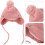 Warm Earmuff Knitted Hat for Newborn Winter Hat Soft Woolen Cap 8