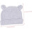 Cappellino e guantini protettivi antigraffio per neonati e bambini piccoli, colore grigio. 2