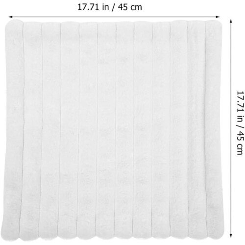 2pcs Plush Pillowcase Soft and Delicate Touch Polyester Sofa Pillowcase Washable Cushion Covers 1