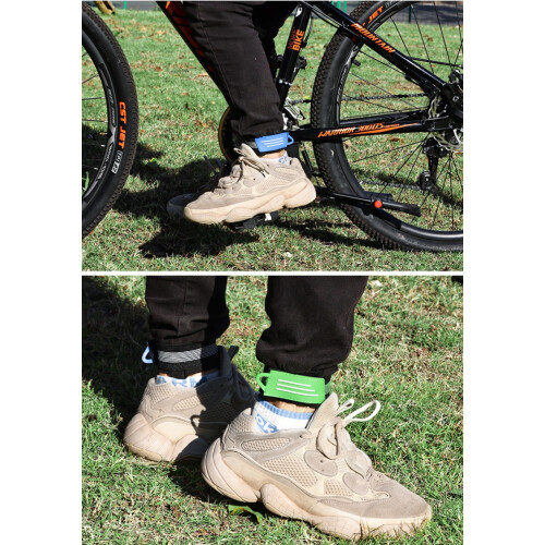 Mountain Bike Cycling Leg Strap 1 Pair Black 2
