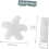 10pcs White Flower-shaped Oil Absorbing Sponge High Efficiency Pool Filter Sponge 2
