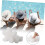 10pcs White Flower-shaped Oil Absorbing Sponge High Efficiency Pool Filter Sponge 3