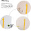 4pcs Boy Girl Growth Chart Wall Decals Removable Stickers 3