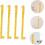 4pcs Boy Girl Growth Chart Wall Decals Removable Stickers 7