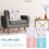 4pcs Decorative Pattern Pillowcase Decorative Throw Pillow Cover Alpaca Design Polyester 8