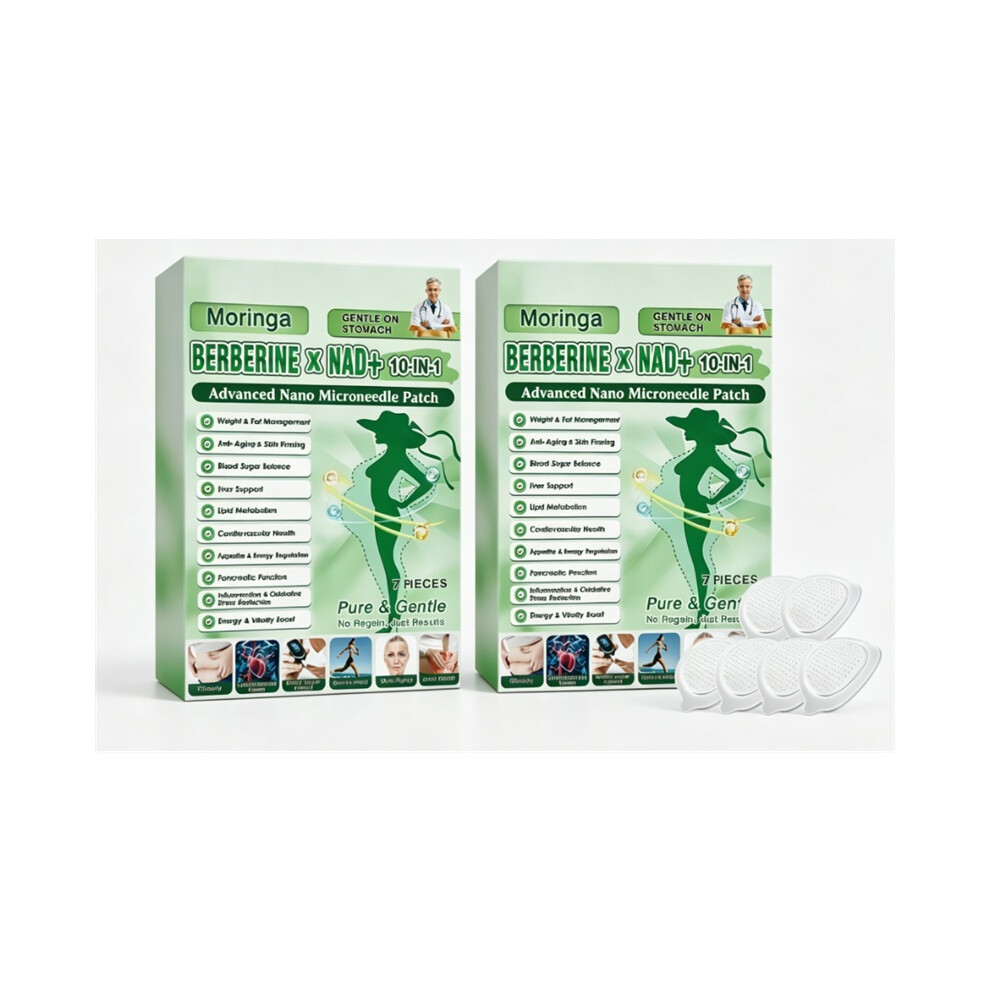 (2 box) Natural Berberine & Moringa Patches 7PCS - Daily Body Care