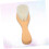 Escova de cabelo de lã do bebê Escova de bebê com alça de madeira 6