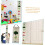 32pcs Single Trunking Plate Hooks Hole Board Shelf Hooks for Commodity Shelf 5