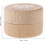 Tooth Storage Box Teeth Holder Large Capacity Solid Wood round Keepsake Box 2