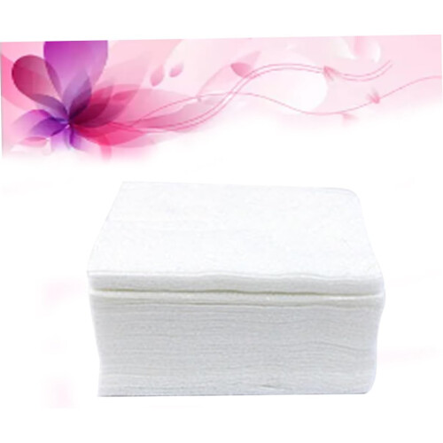 100pcs Thin Cotton Pads in Plastic Box Packing Single Layer Cosmetic Cotton 1