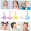 100 pezzi Scatola porta dentini in plastica per conservare i primi dentini 8