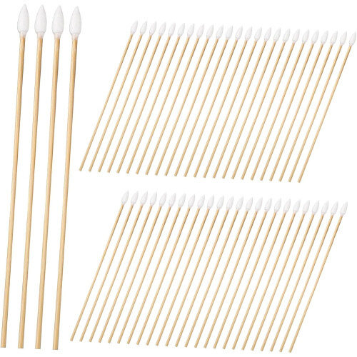 2500 bastoncillos de algodón para limpieza de oídos, aplicadores de maquillaje con punta de algodón larga. 1