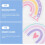 100pcs Decorative Graffiti Cloud Decals Cartoon Rainbow Cloud Wall Decorative Stickers 3