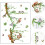 2 Sheets/Set Animal Decals Wall Decorations Assorted Color PVC Material 5